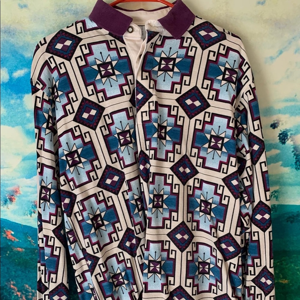 90’s Vintage Long Sleeve Polo